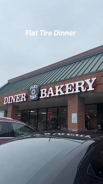Flat Tire Diner near the Hermitage and Old Hickory line.